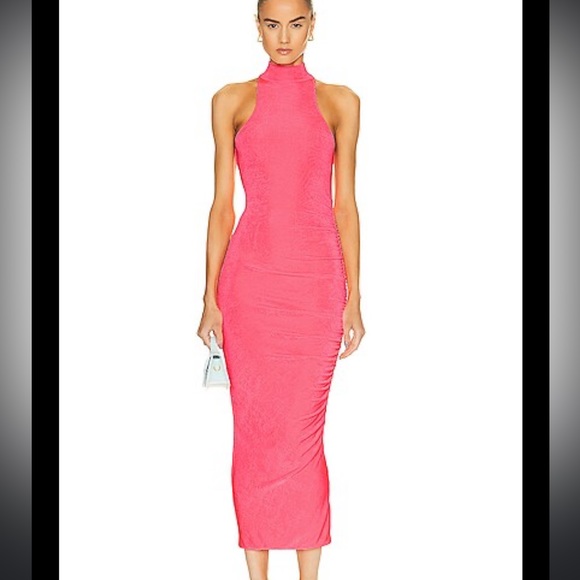 REVOLVE Dresses & Skirts - - Revolve Ser.o.ya Pink Delta Midi Dress Sz M Neon Pink
